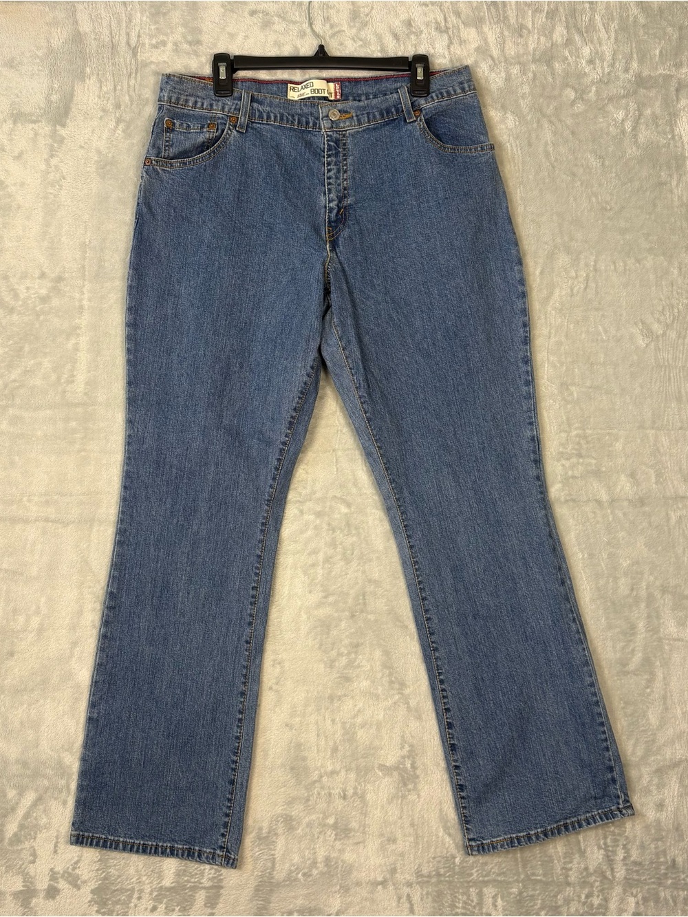 Levis 550 Relaxed Boot Cut Jeans Womens 16M Blue Stretch 33x32